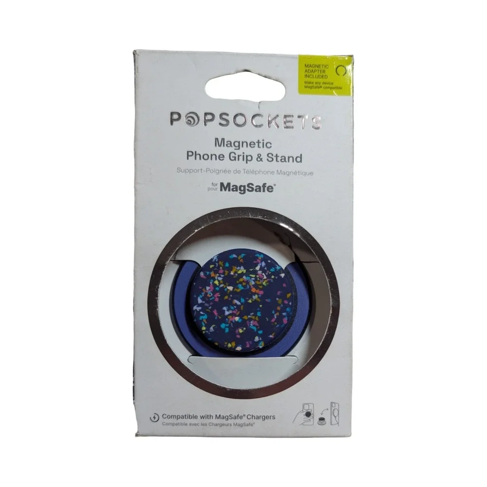 37-O PopSockets PopGrip Magnetic Phone Grip & Stand MagSafe - Confetti Blue
